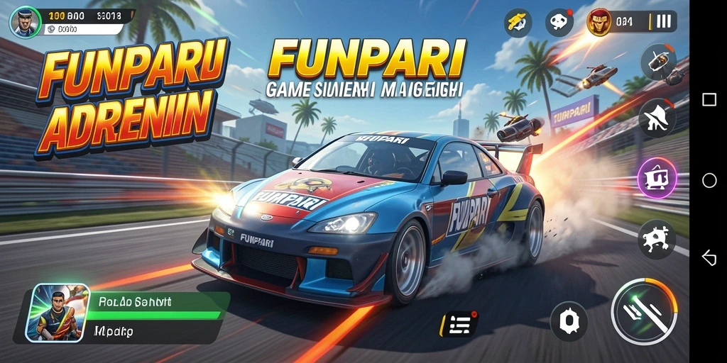 Gameplay seru dalam balapan dengan grafis menawan dan mobil cepat.
