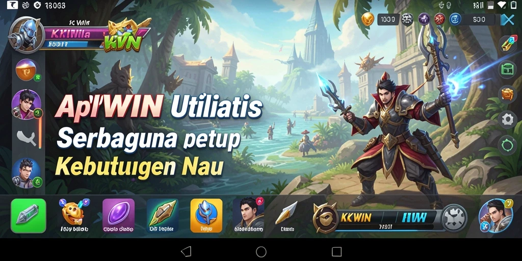 Screenshot utama KKWIN menampilkan antarmuka aplikasi yang sederhana dan fungsional.