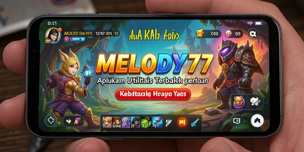 Tampilan antarmuka MELODY77 yang bersih dan fungsional.