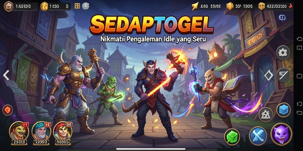 Screenshot permainan SEDAPTOGEL menampilkan gameplay Idle yang menarik.