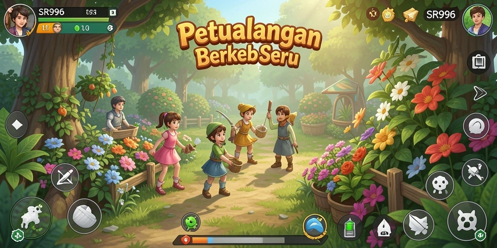 Gameplay menarik dengan elemen berkebun yang seru.