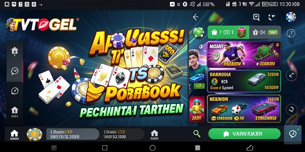 Tampilan antarmuka TVTOGEL yang intuitif untuk taruhan olahraga.