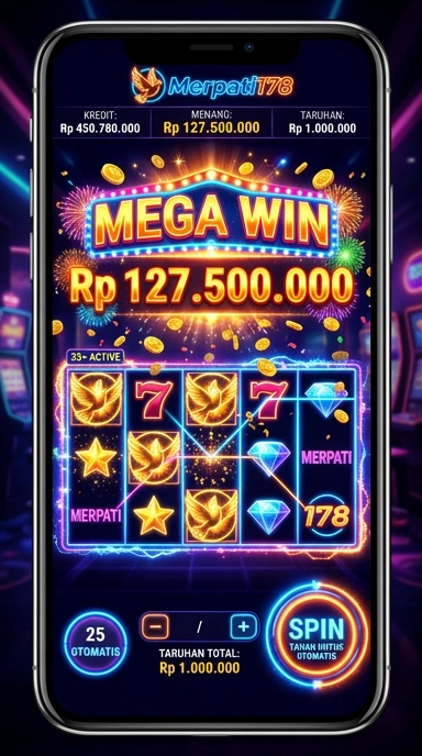 Tampilan awal aplikasi merpati178 yang bersih dan sederhana.